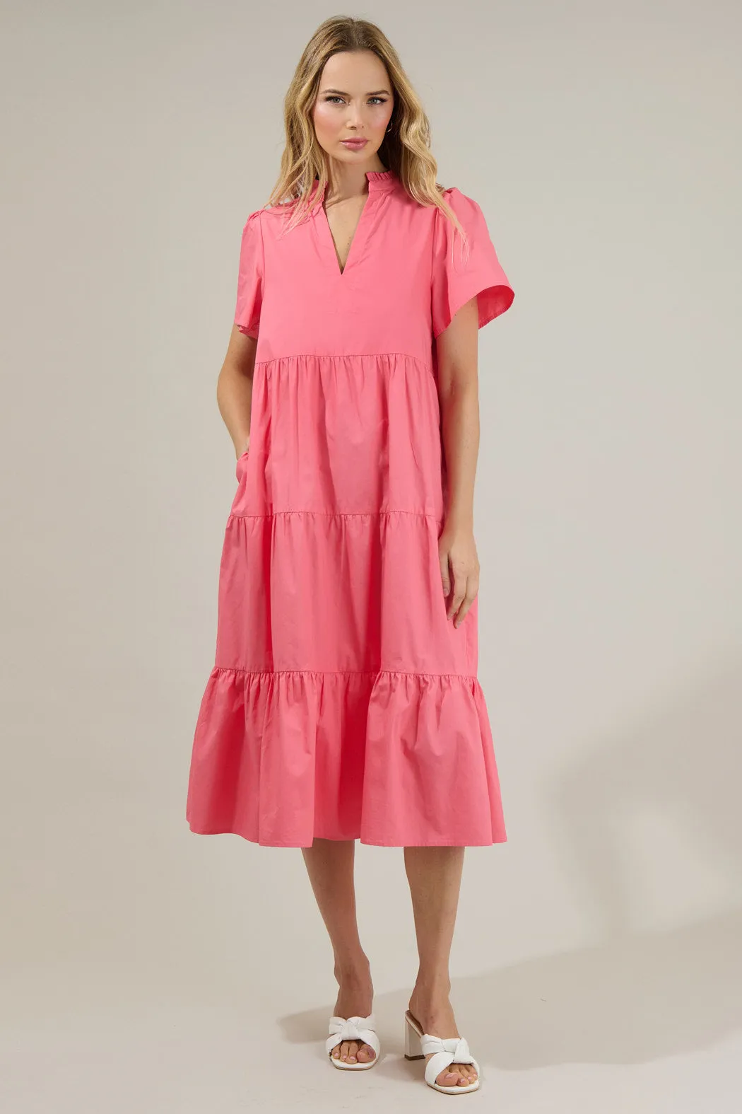 Amayah Tiered Midi Dress