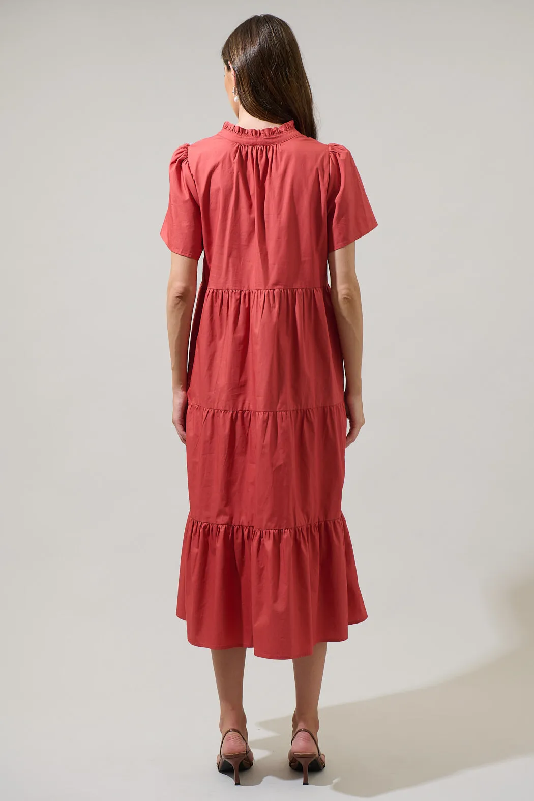 Amayah Tiered Midi Dress