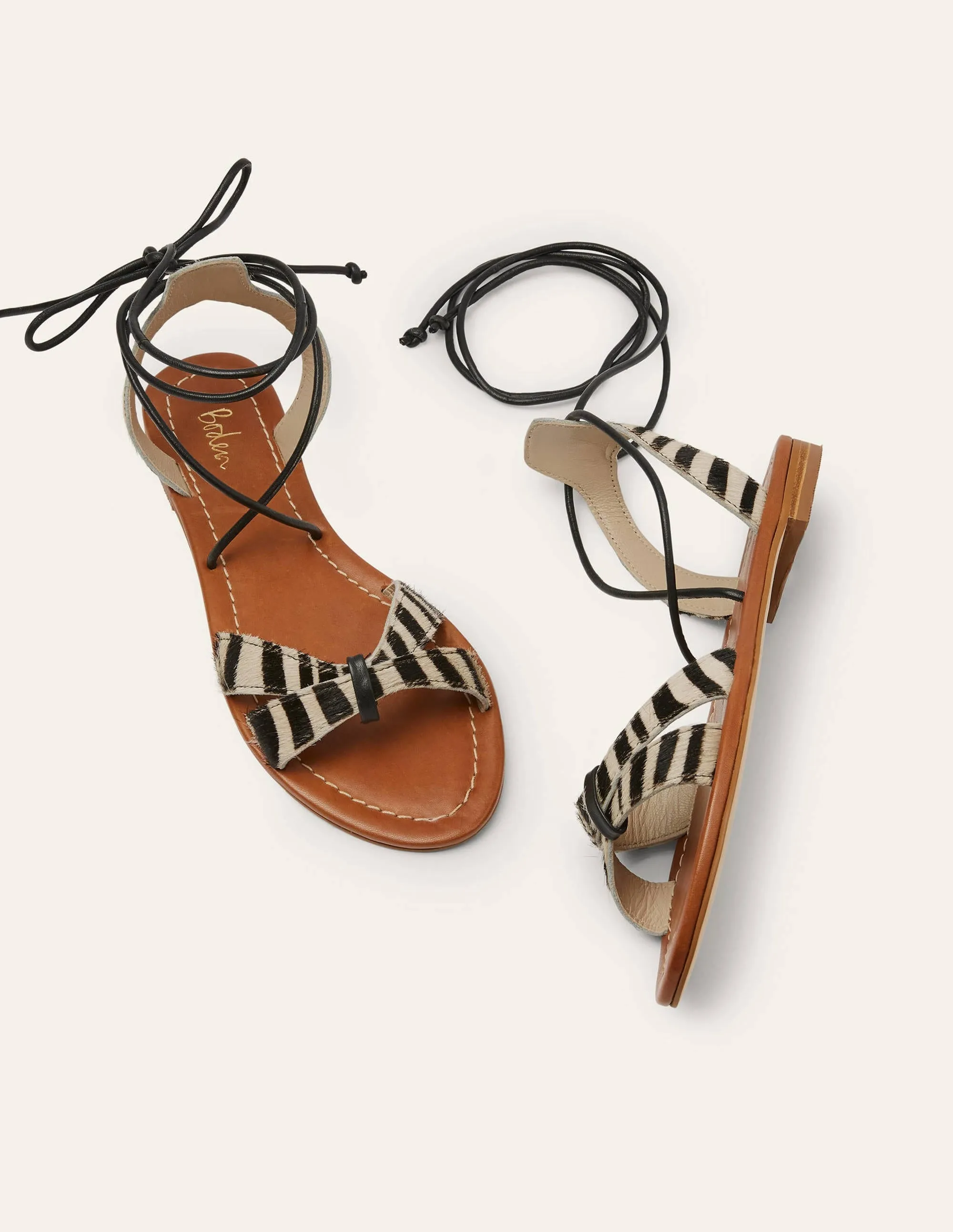 Amelie Sandals-Zebra