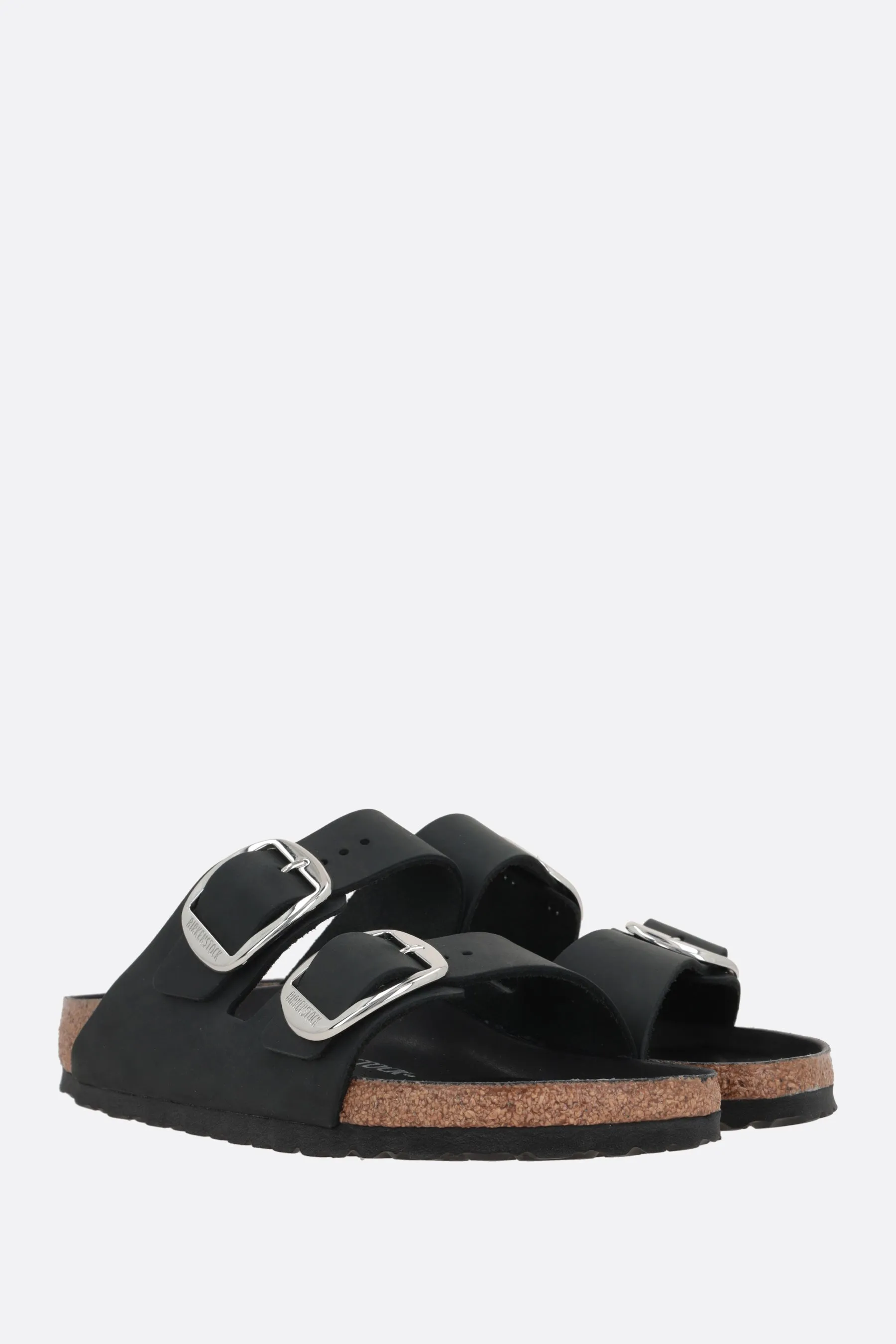 Arizona Big Buckle flat sandals in oiled leather (Narrow Fit)