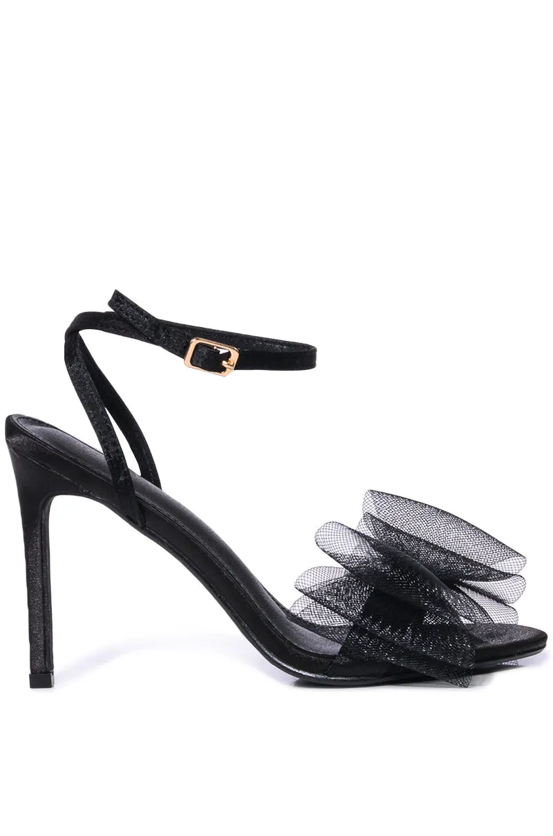 AZALEA WANG DANIELLA STILETTO SANDAL IN BLACK