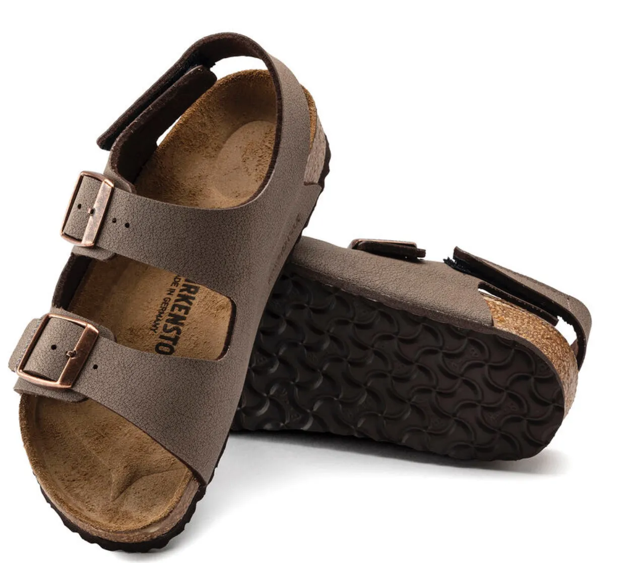 Birkenstock- Milano HL Kids Sandals (Mocha)