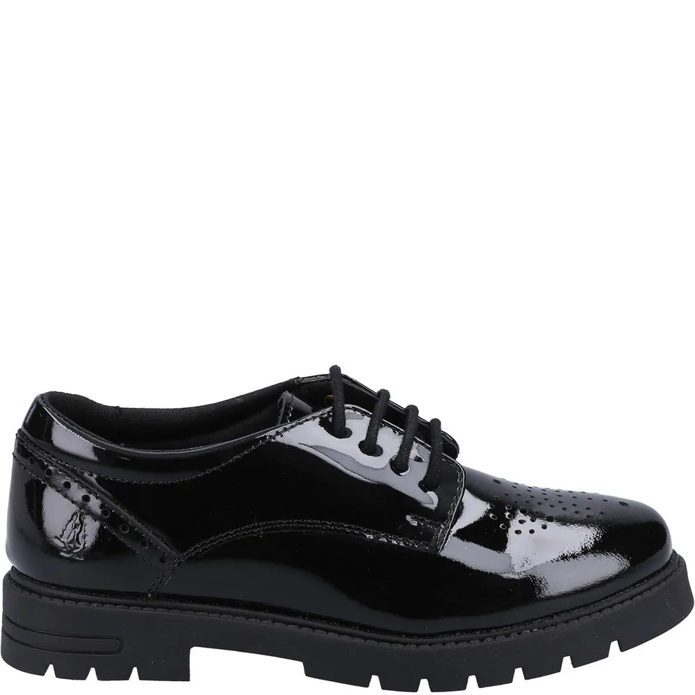 Black Jayne Patent Senior School Shoes