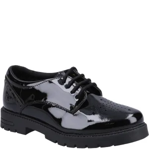 Black Jayne Patent Senior School Shoes