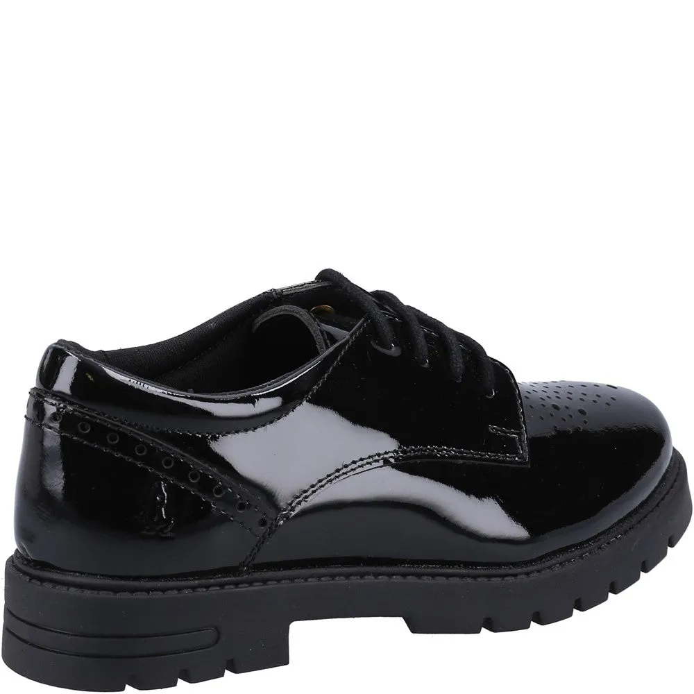 Black Jayne Patent Senior School Shoes