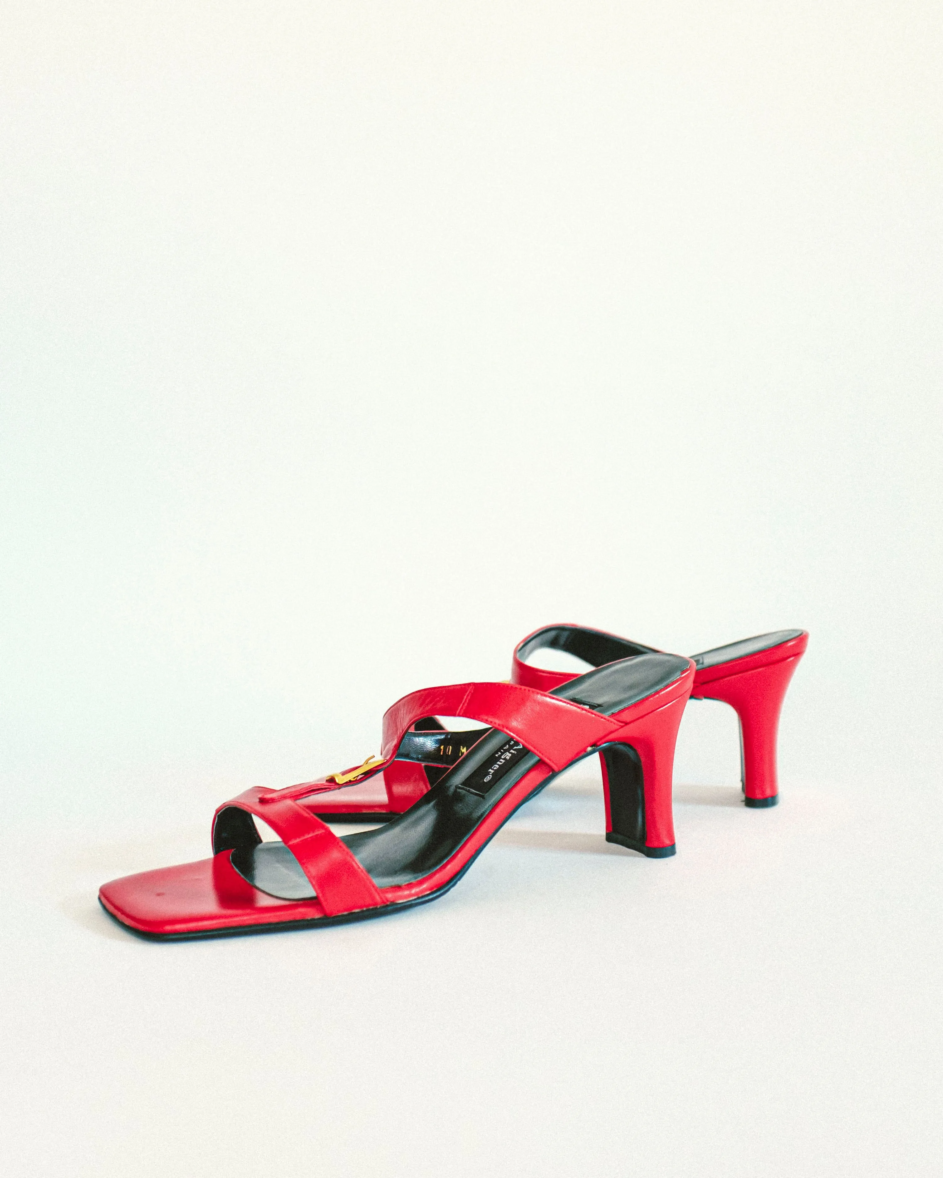 Buckle Block Sandals 10