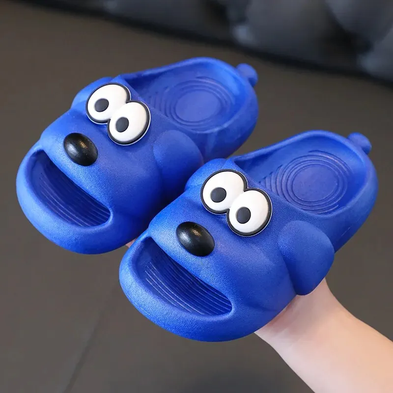 Cute Cartoon Dog Slippers for Kids - Anti-Slip Indoor & Outdoor Sandals