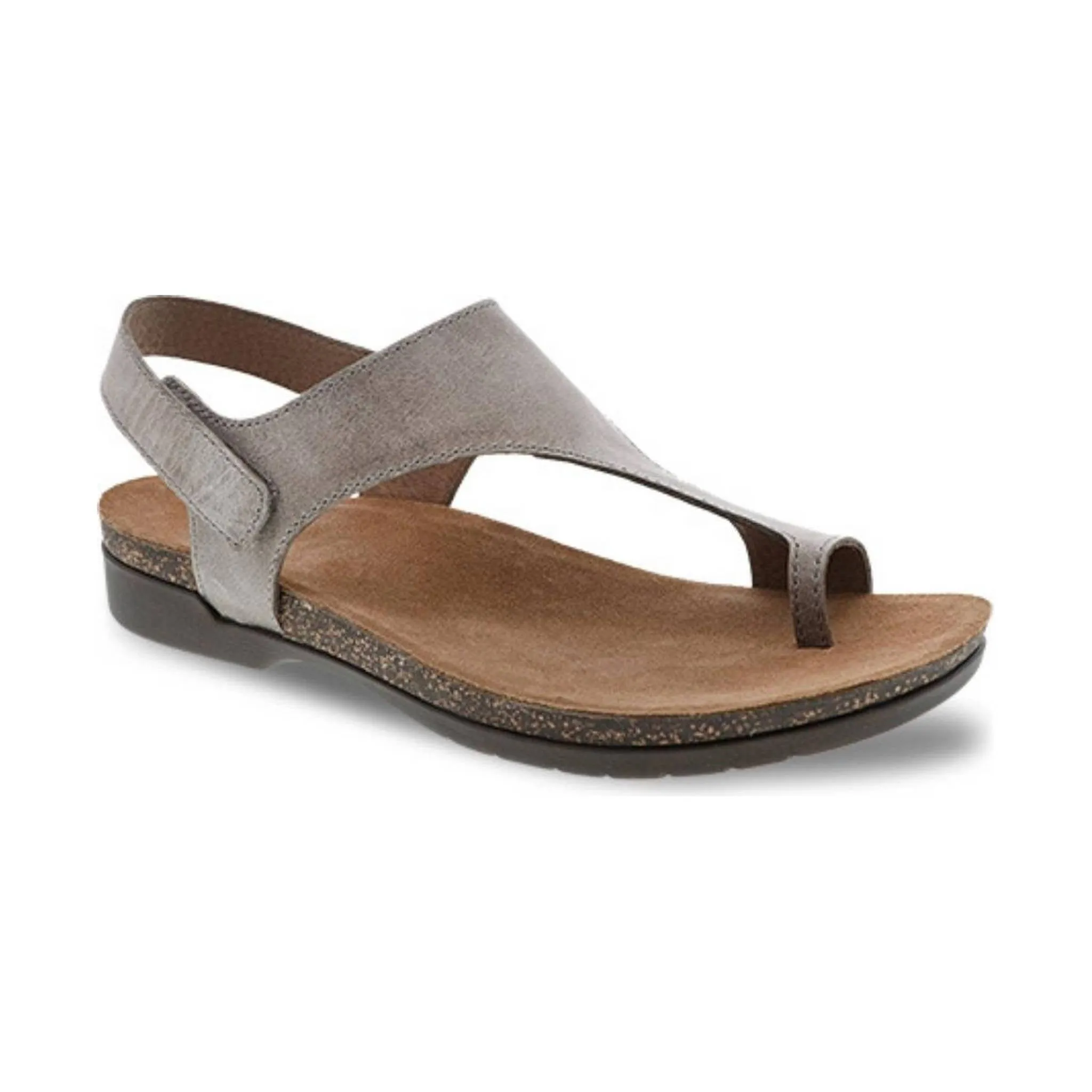 Dansko Women's Reece Sandal - Stone Waxy Burnished