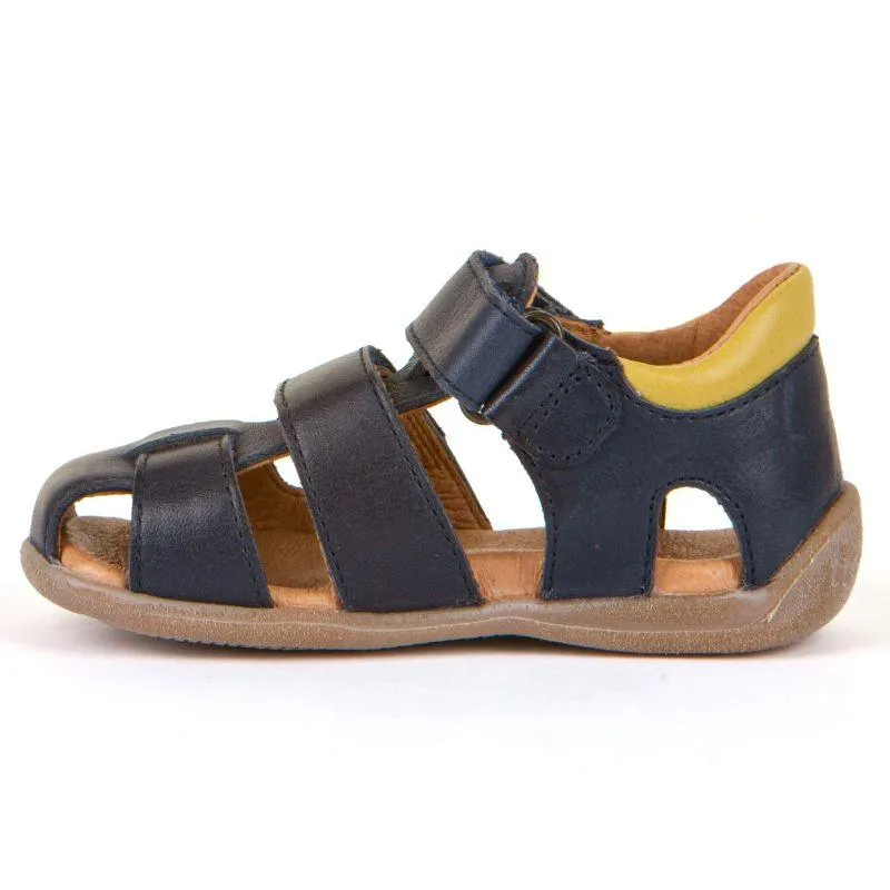 Froddo G2150149 Navy Boys European Leather Sandals (Ankle Support)