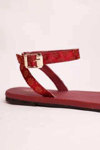 Heti Red | Multi Occasion Wear Sandals for Women