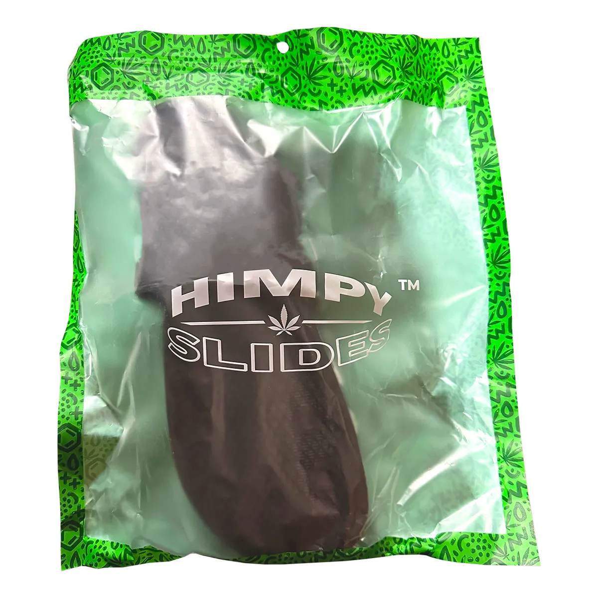 Himpy Slides - Mens White Buffalo Black Sandal - 1 Pair Per Pack