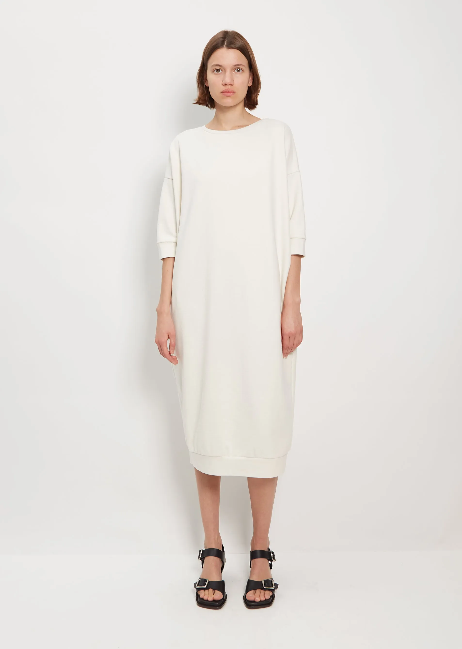 Ivy Sweatshirt Dress — Chalk