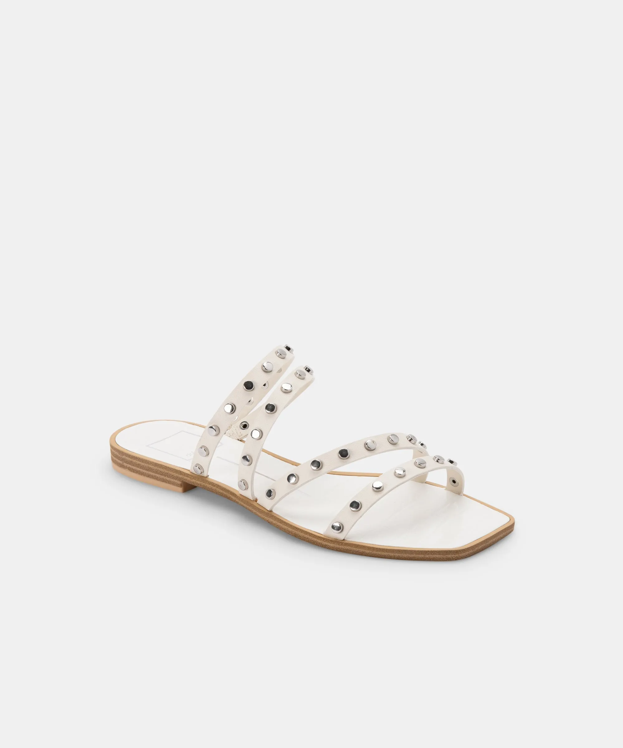 IZABEL STUDDED SANDALS OFF WHITE STELLA - re:vita