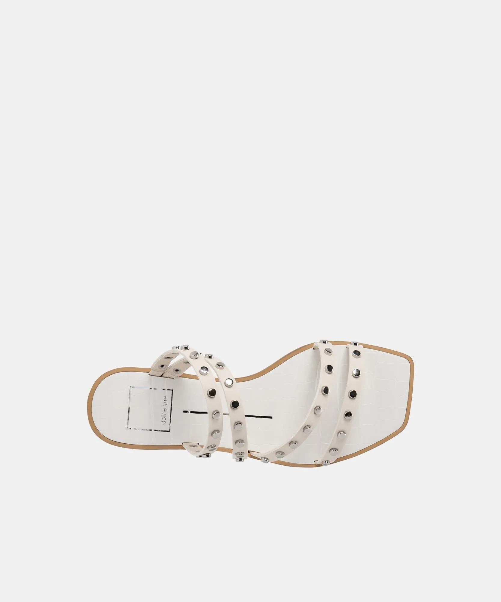 IZABEL STUDDED SANDALS OFF WHITE STELLA - re:vita