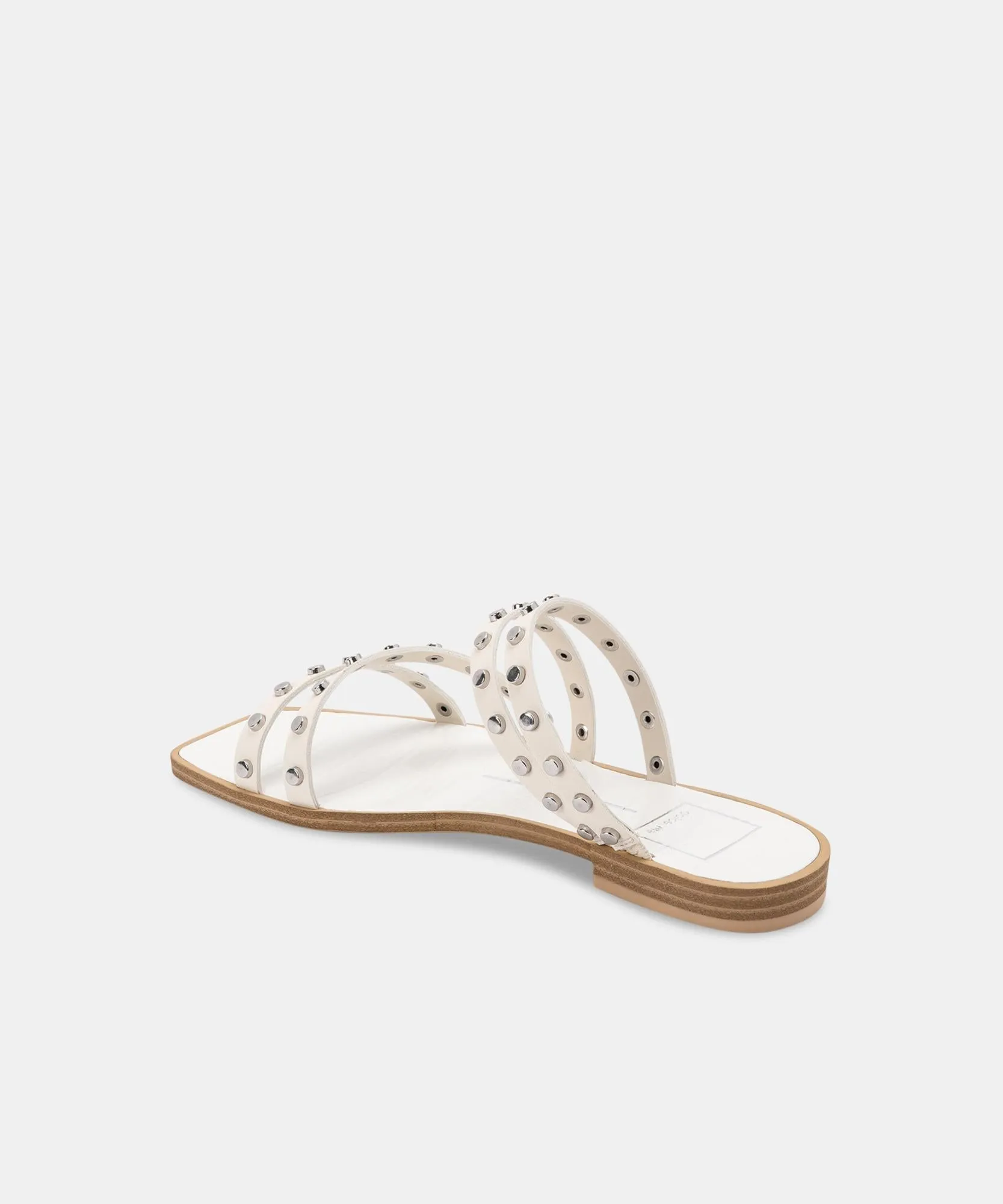 IZABEL STUDDED SANDALS OFF WHITE STELLA - re:vita