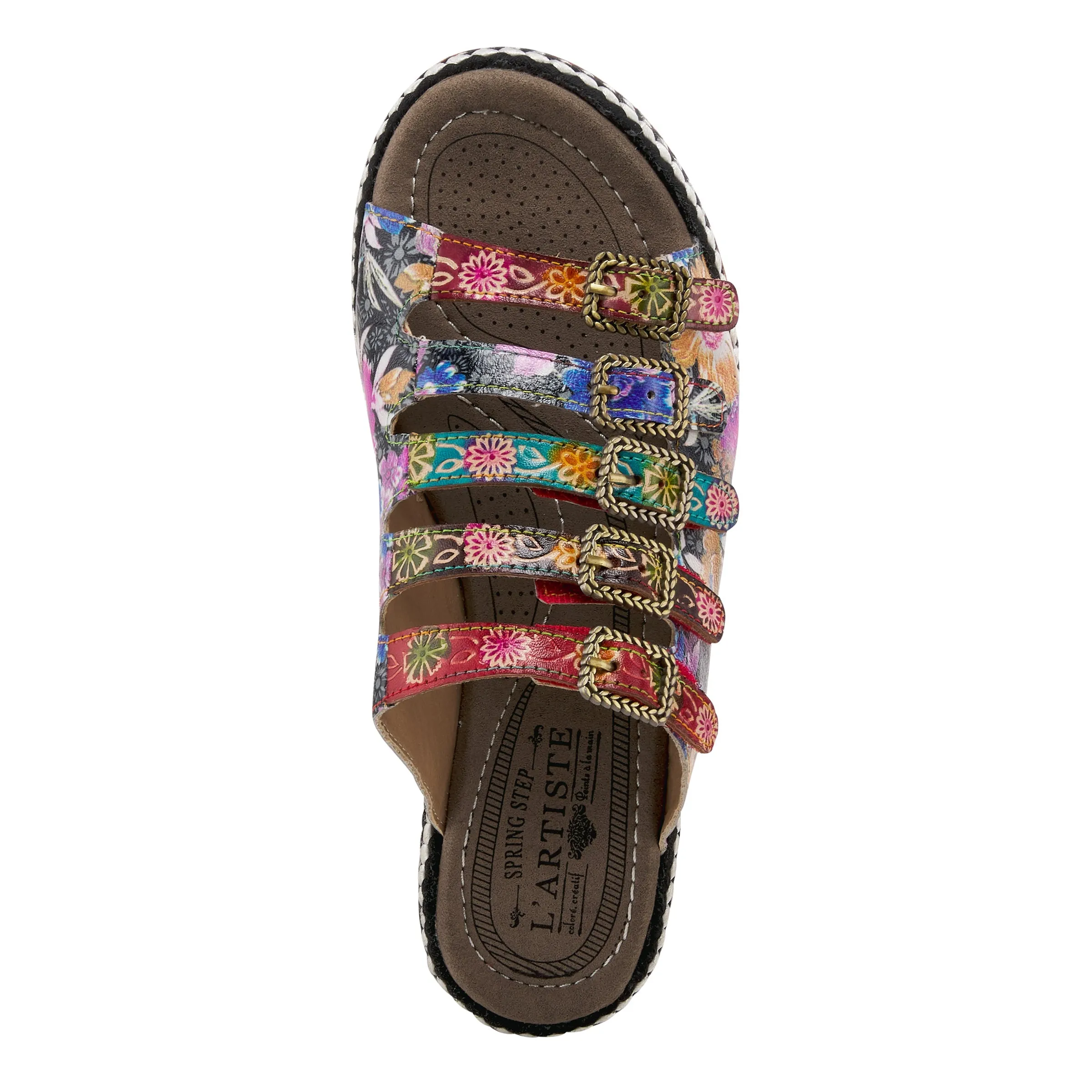 L'ARTISTE ZAZZERA SLIDE SANDALS