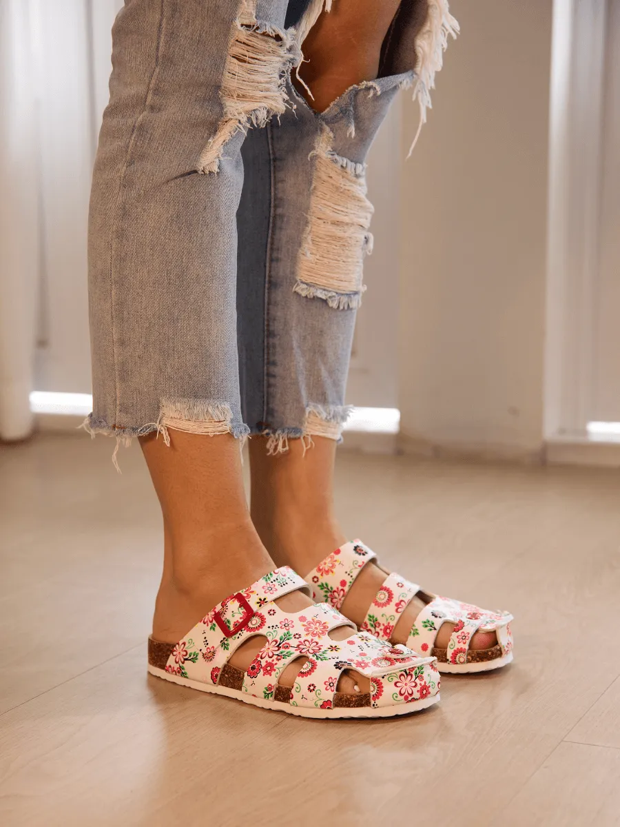 MAIBULUN | Summer Picnic Cut-Out Clog - Floral