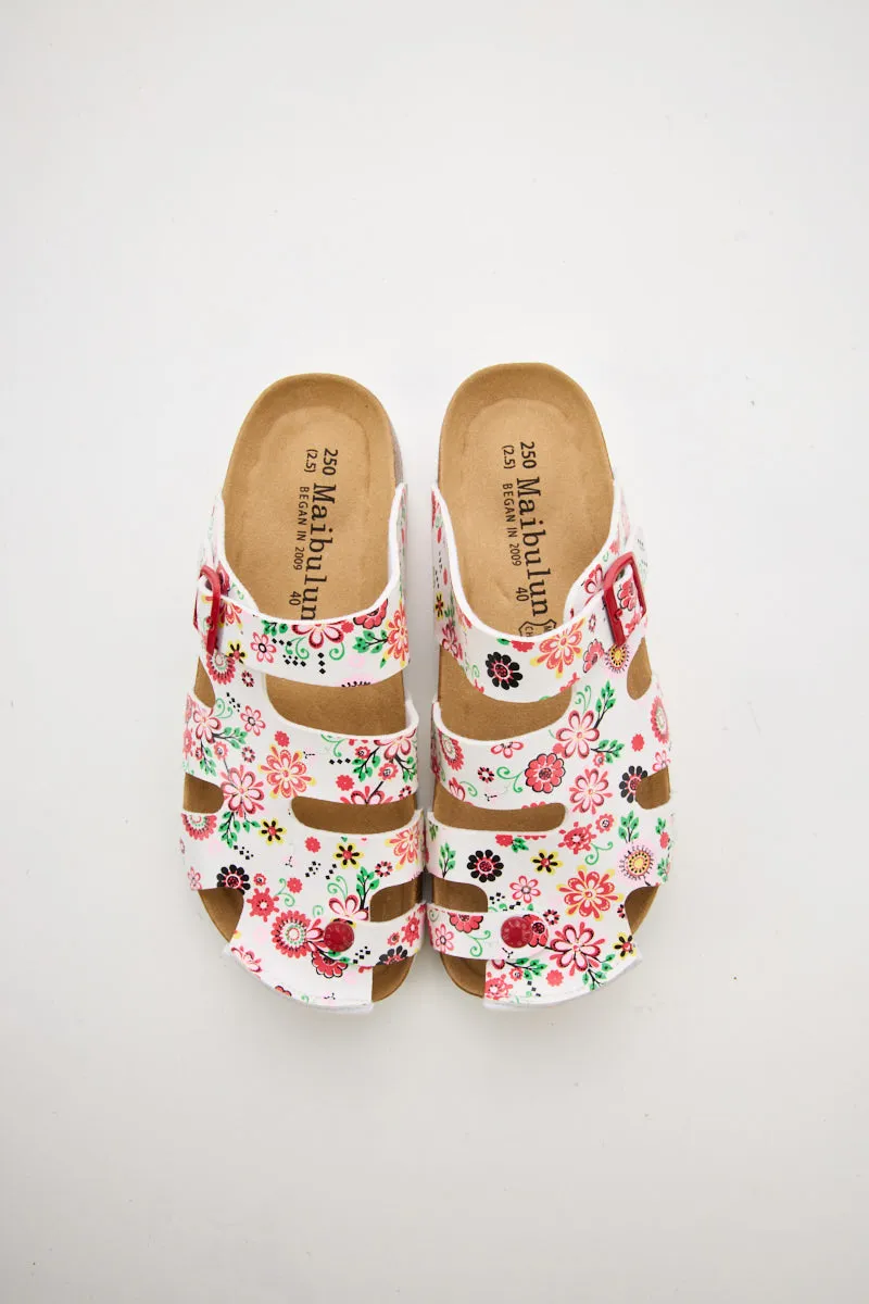 MAIBULUN | Summer Picnic Cut-Out Clog - Floral