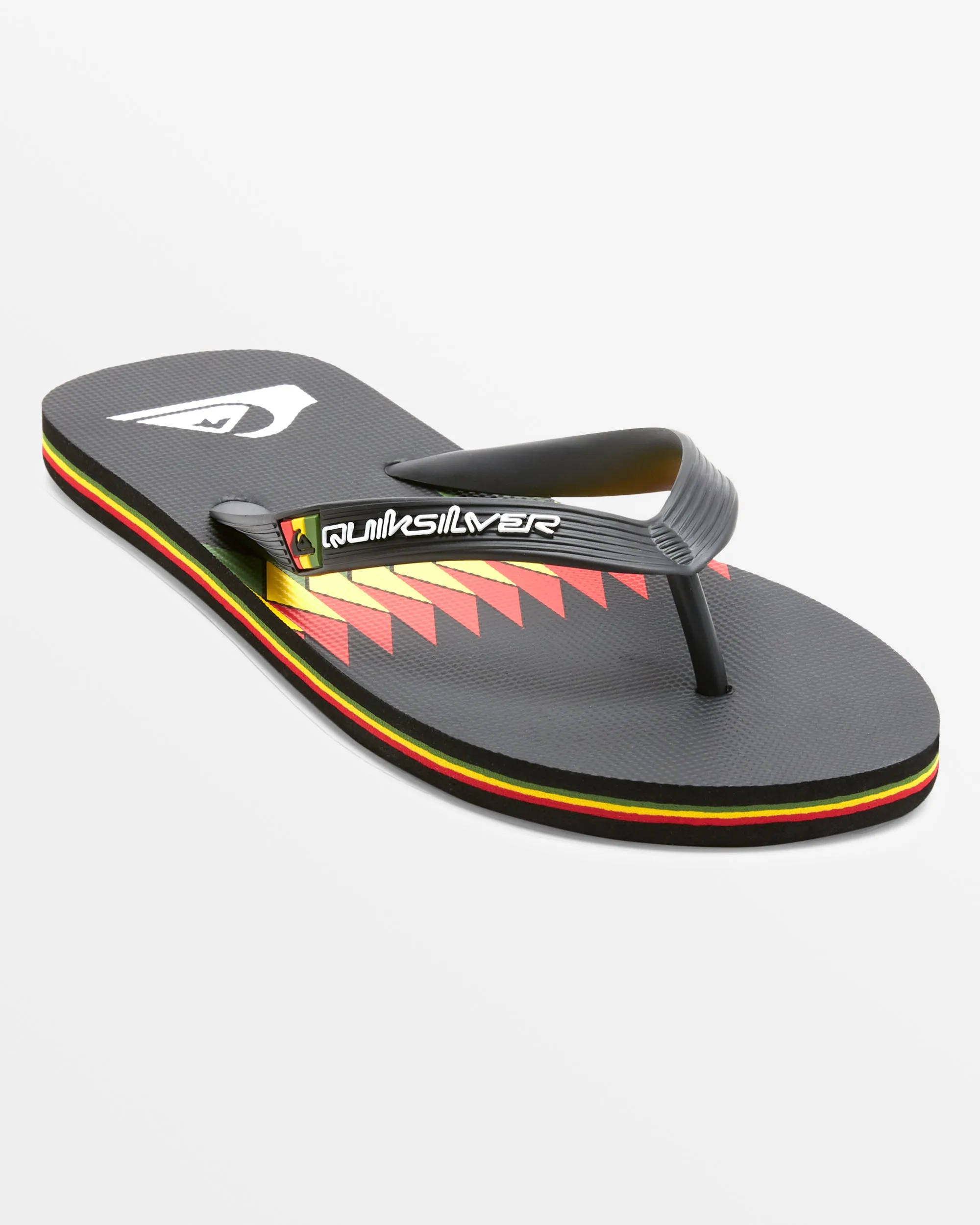 Molokai Art II Sandals - Black/Red/Green