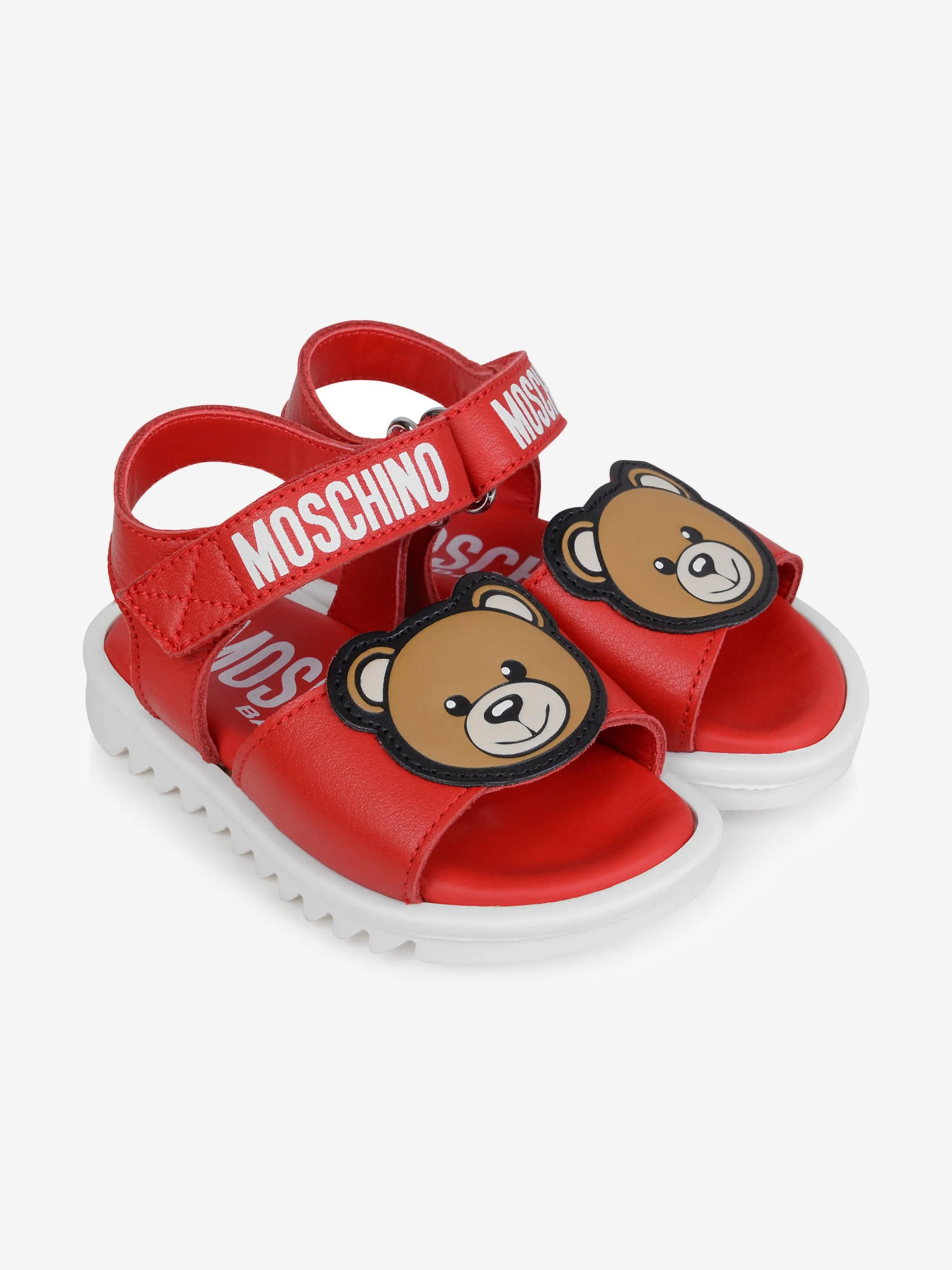 Moschino Kids Sandals - Leather Teddy Bear Sandals