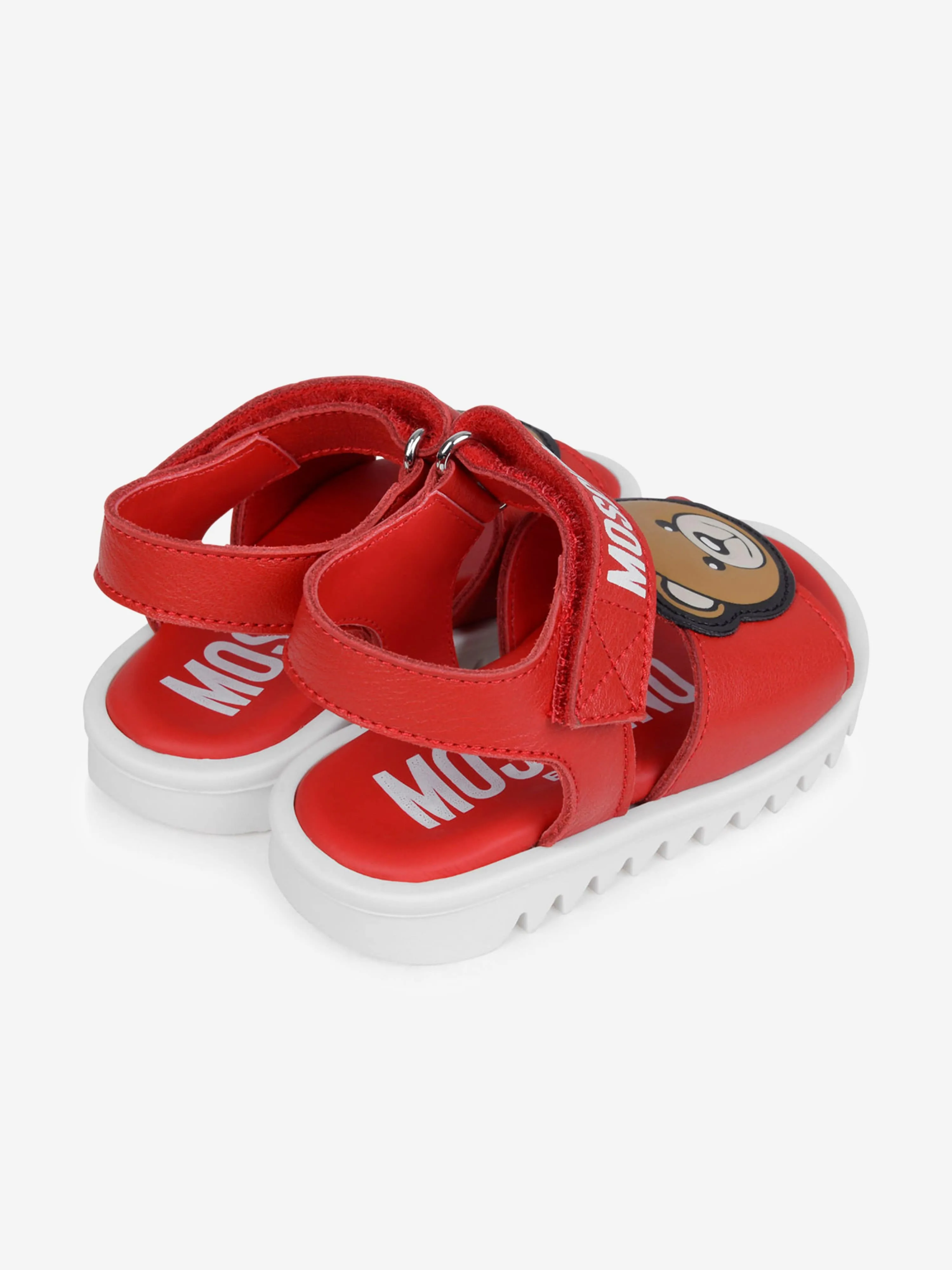 Moschino Kids Sandals - Leather Teddy Bear Sandals