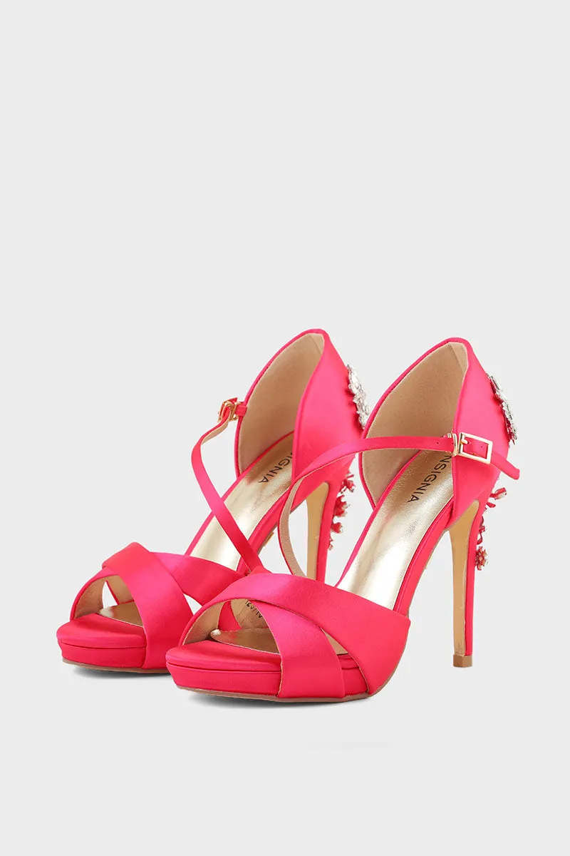 Party Wear Sandal I23710-Fushia