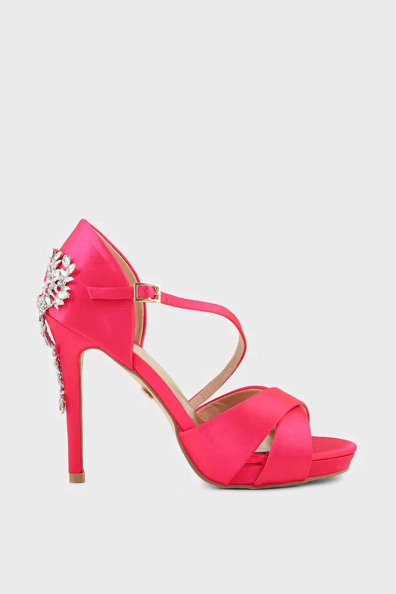 Party Wear Sandal I23710-Fushia