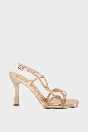 Party Wear Sandal I23721-Rose Gold