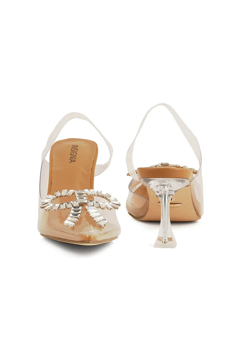 Party Wear Sling Back I47210-Beige