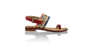 Prana 20mm Flat - Red & Multicolor Triangle Ribbon