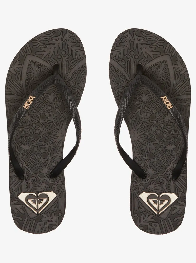 Roxy "Antilles" Women's Flip Flops - Black