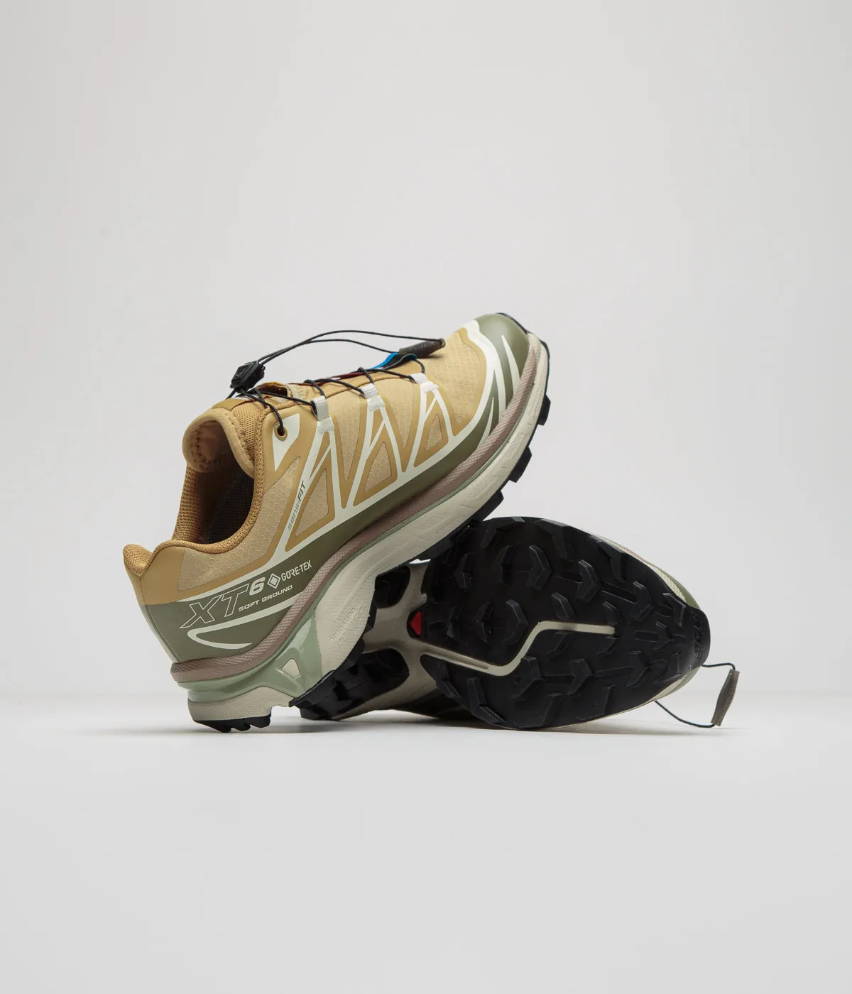 Salomon XT-6 GTX Shoes - Antelope / Icicle / Portabella