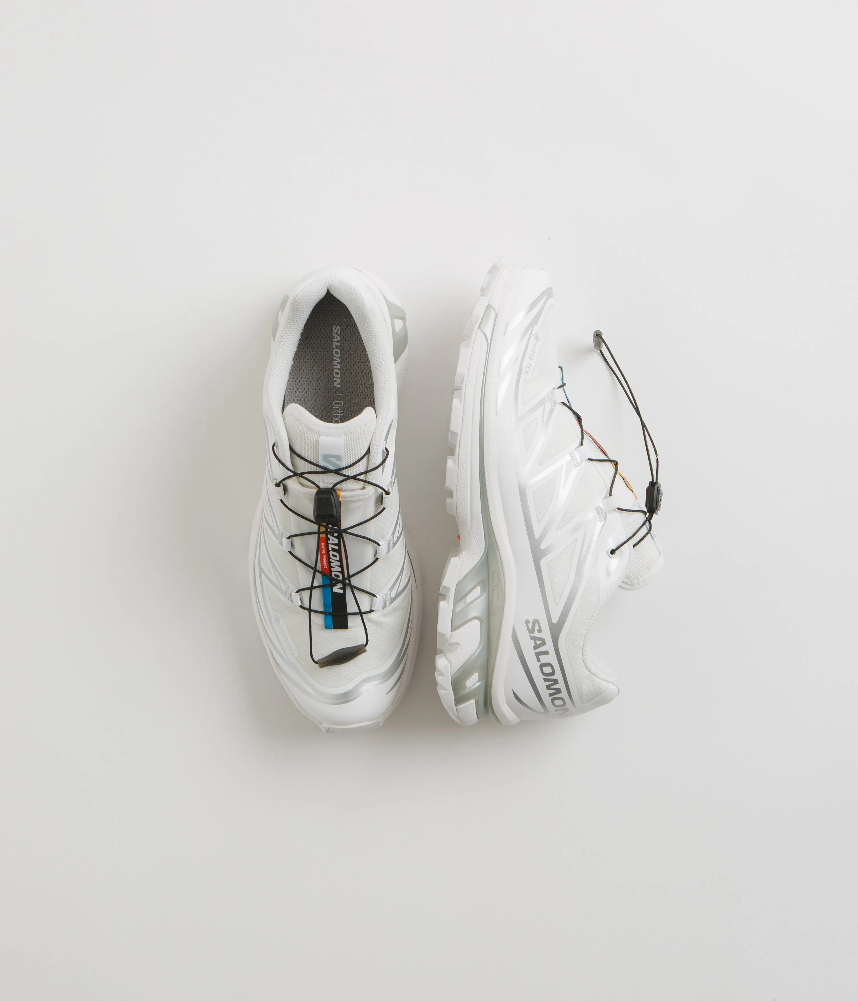 Salomon XT-6 GTX Shoes - White / White / Silver