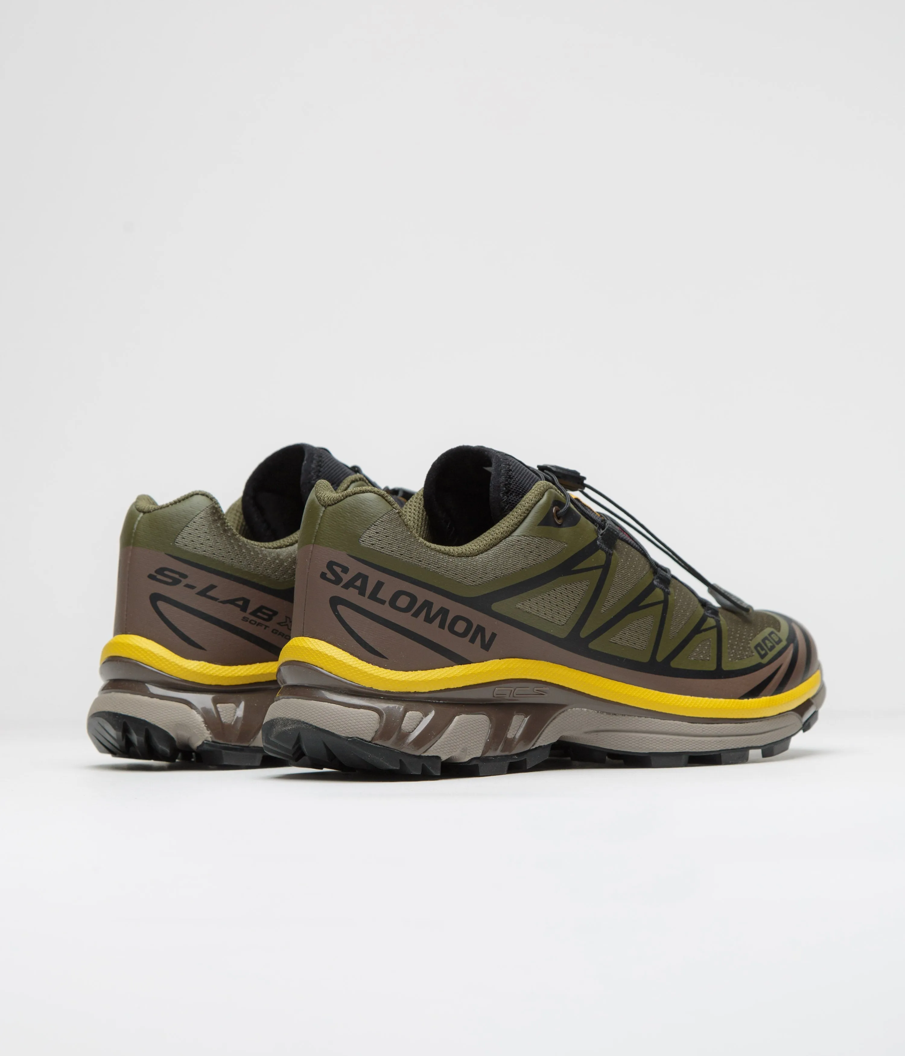 Salomon XT-6 Shoes - Olive Night / Black / Sulphur