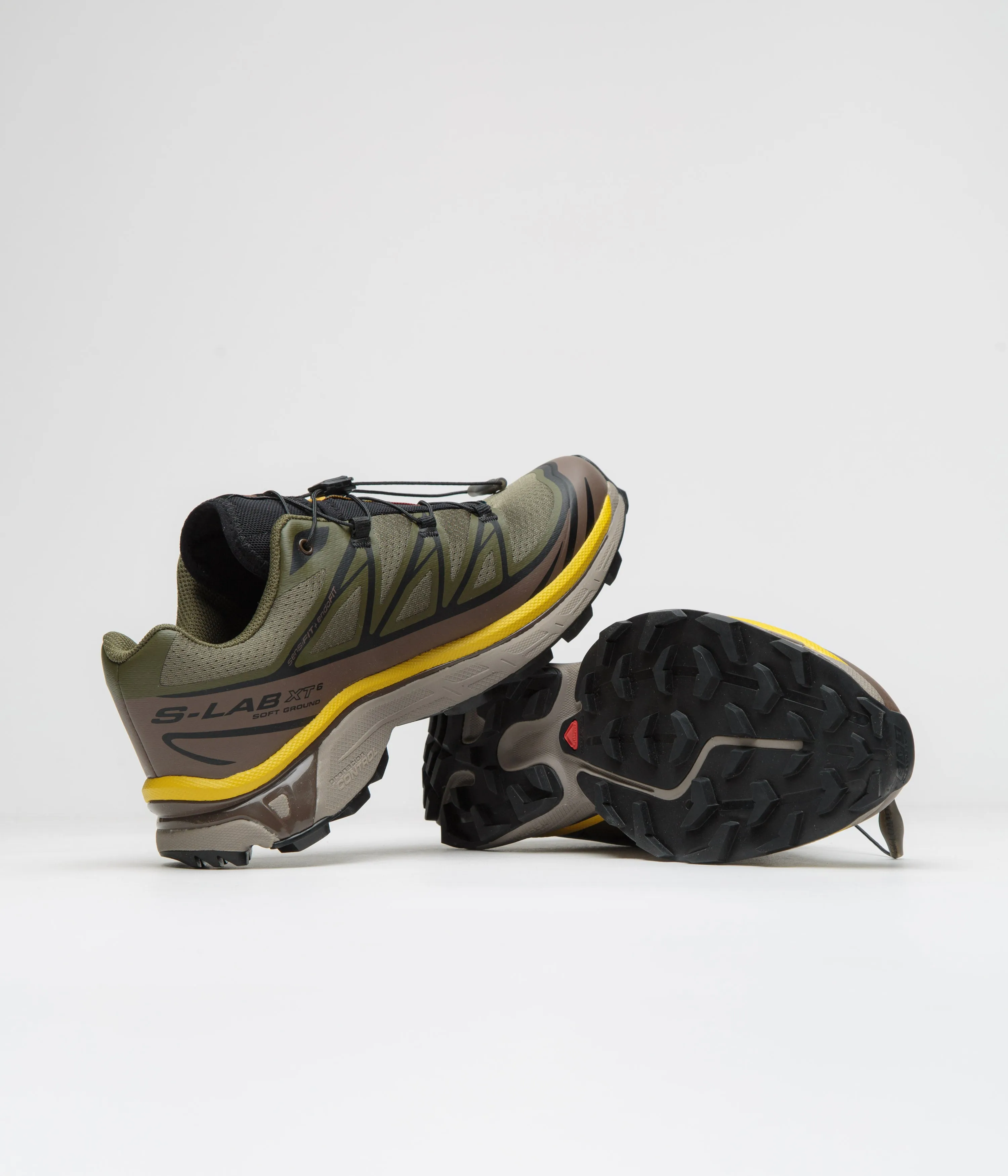 Salomon XT-6 Shoes - Olive Night / Black / Sulphur