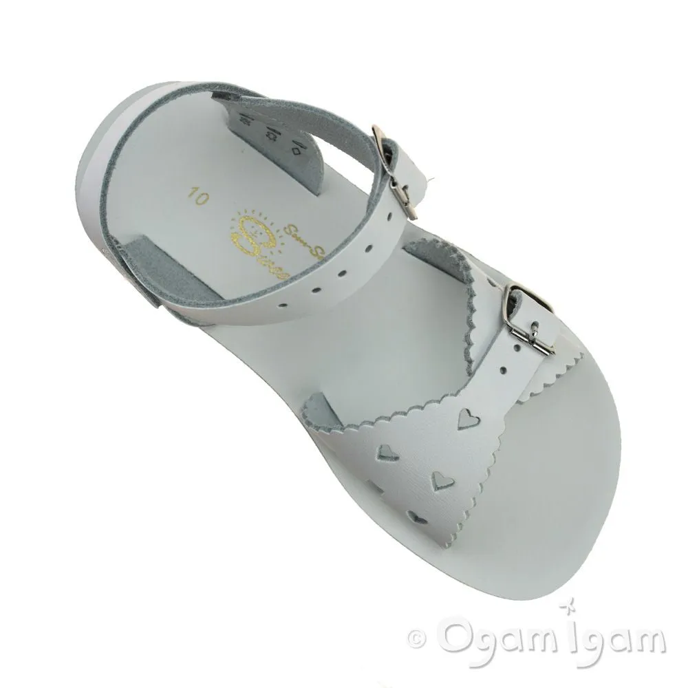 Salt-Water Sweetheart White Girls White Sandal