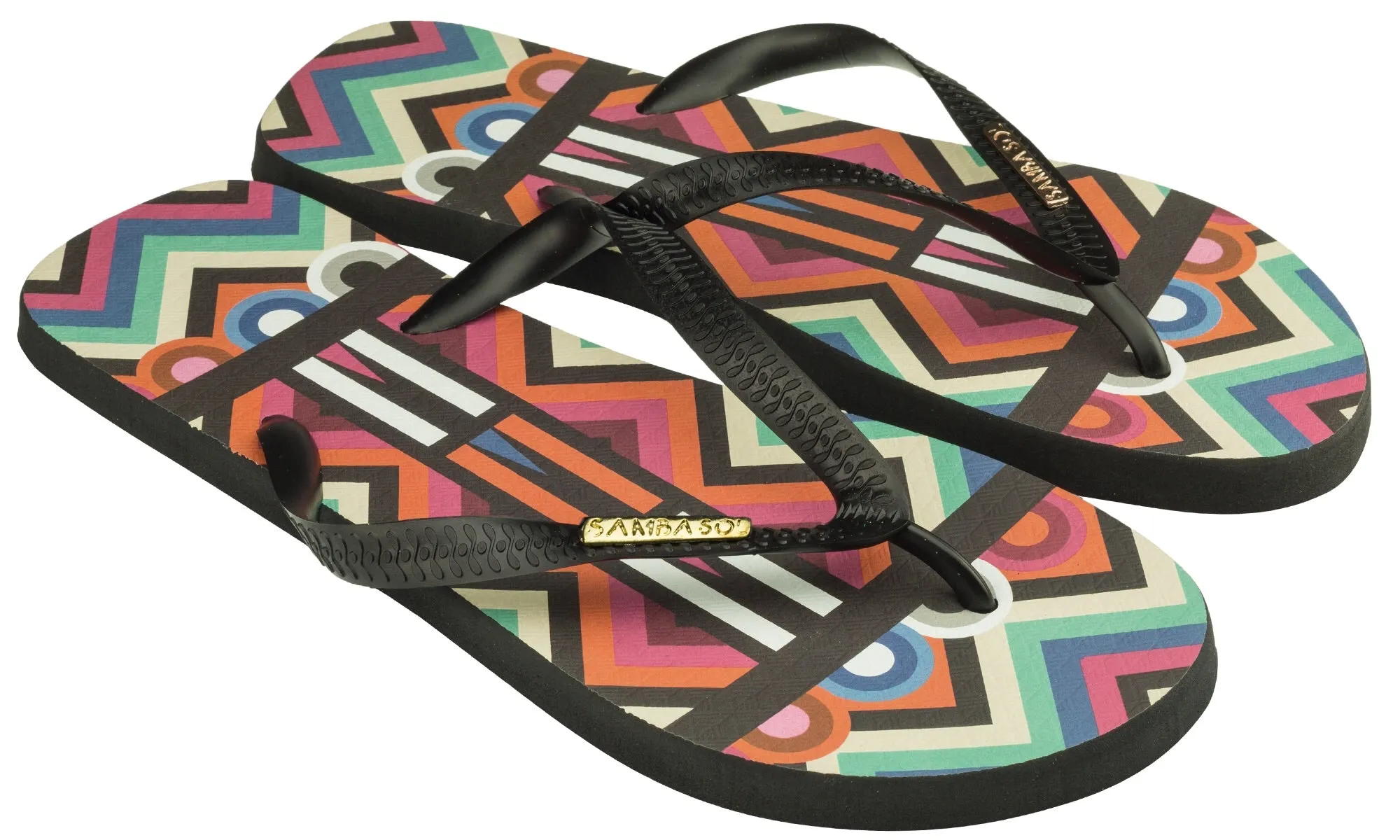 Samba Sol Men’s Fashion Collection Flip Flops- Tribal