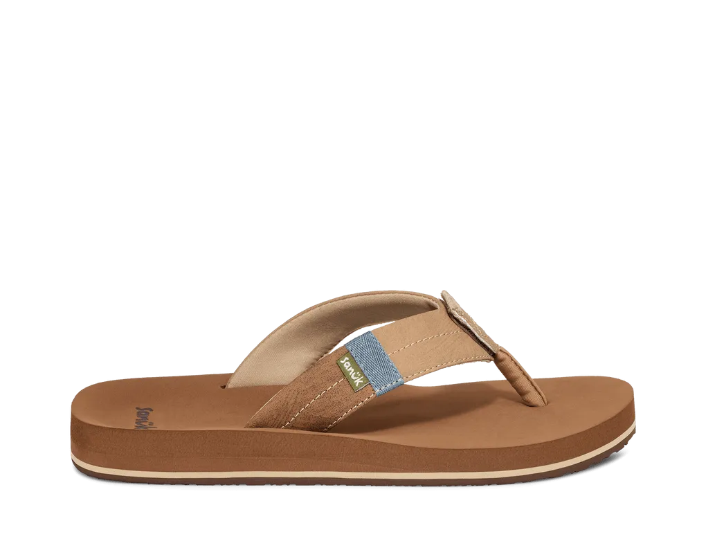 Sanuk Men’s Ziggy Switchfit Sandal Tan