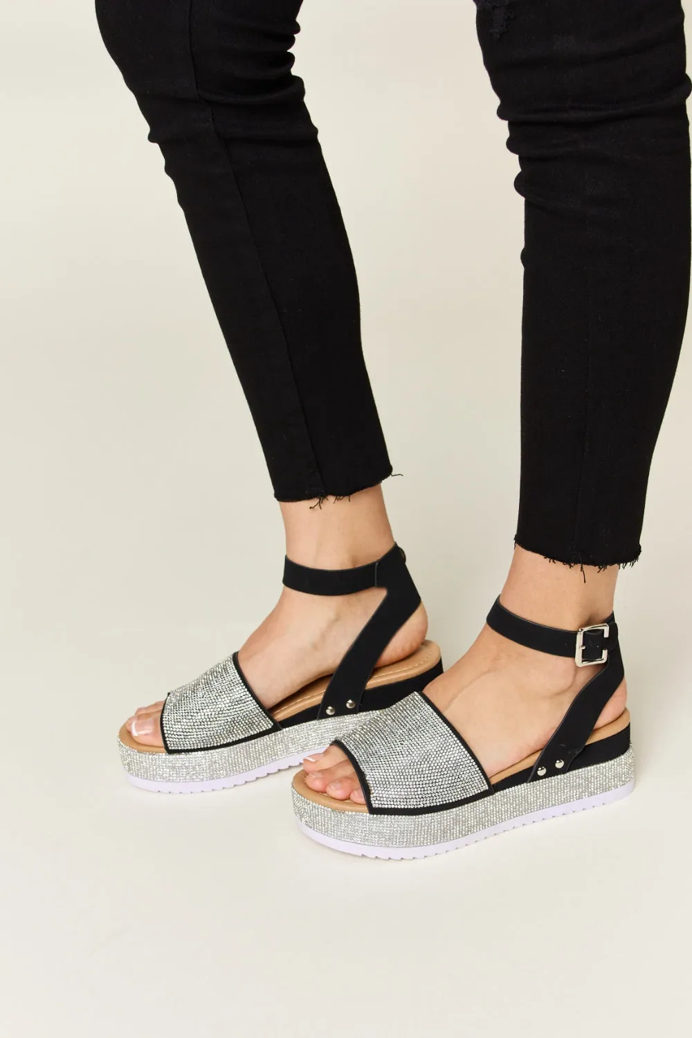 ShineStroll Platform Sandals