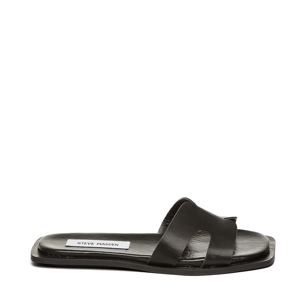 Sofia Slide BLACK LEATHER