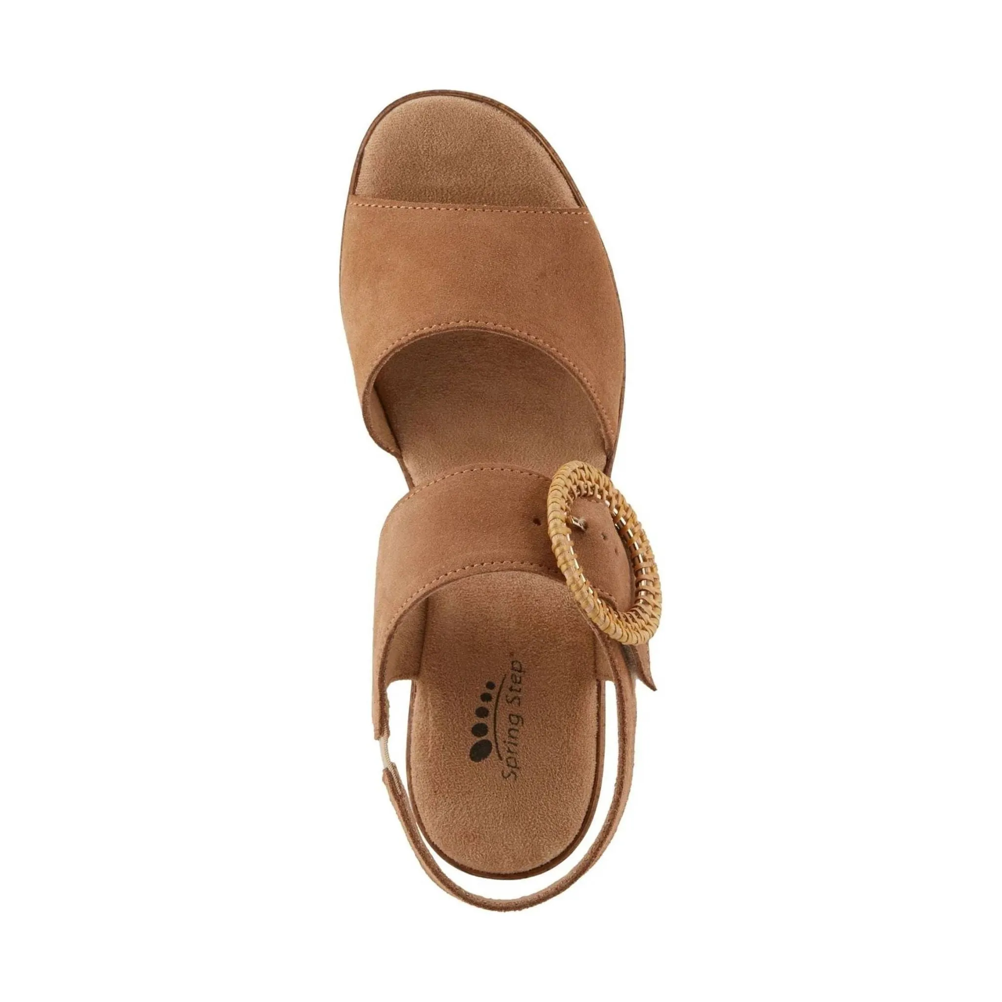 Spring Step Women's Gamona Sandals - Tan Suede