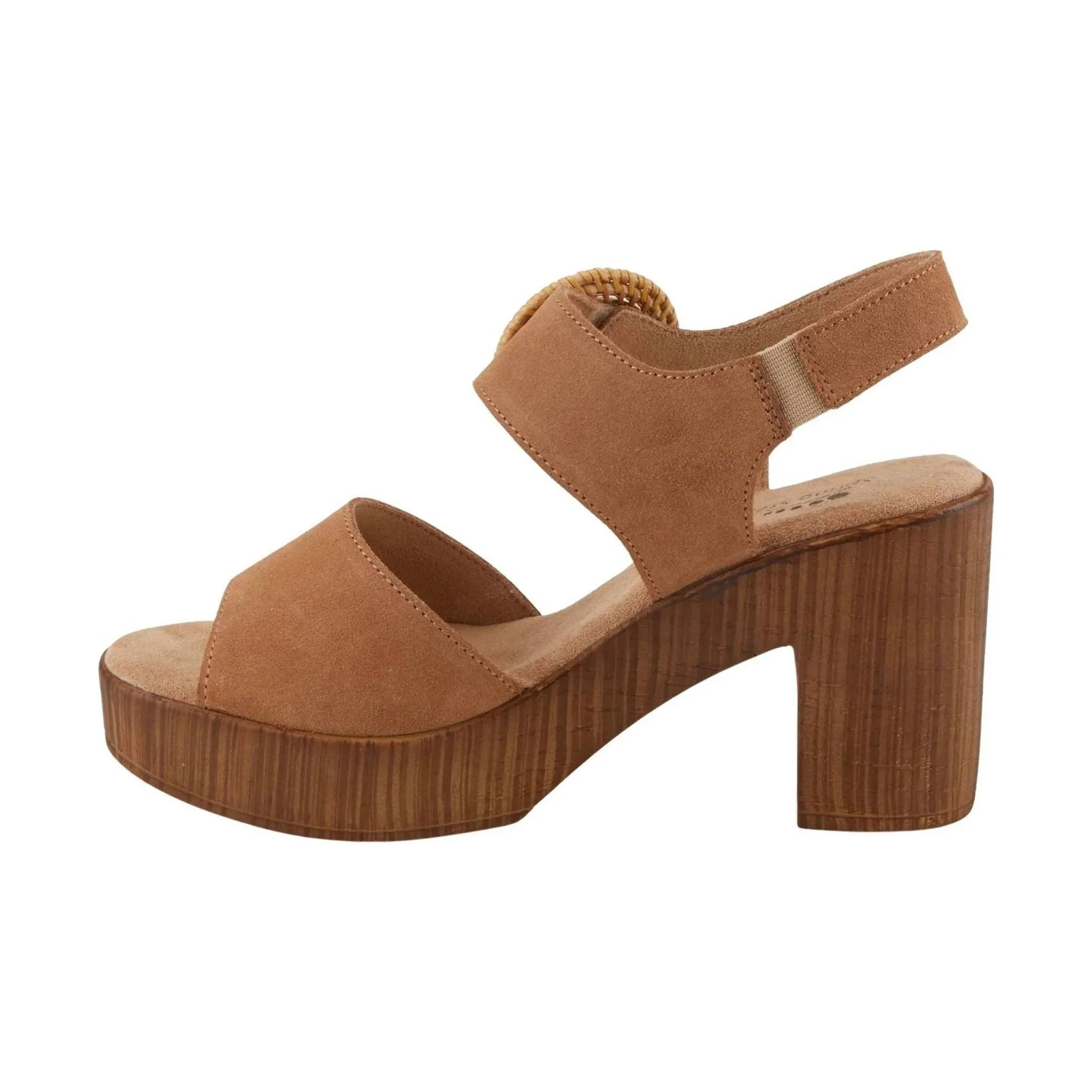 Spring Step Women's Gamona Sandals - Tan Suede