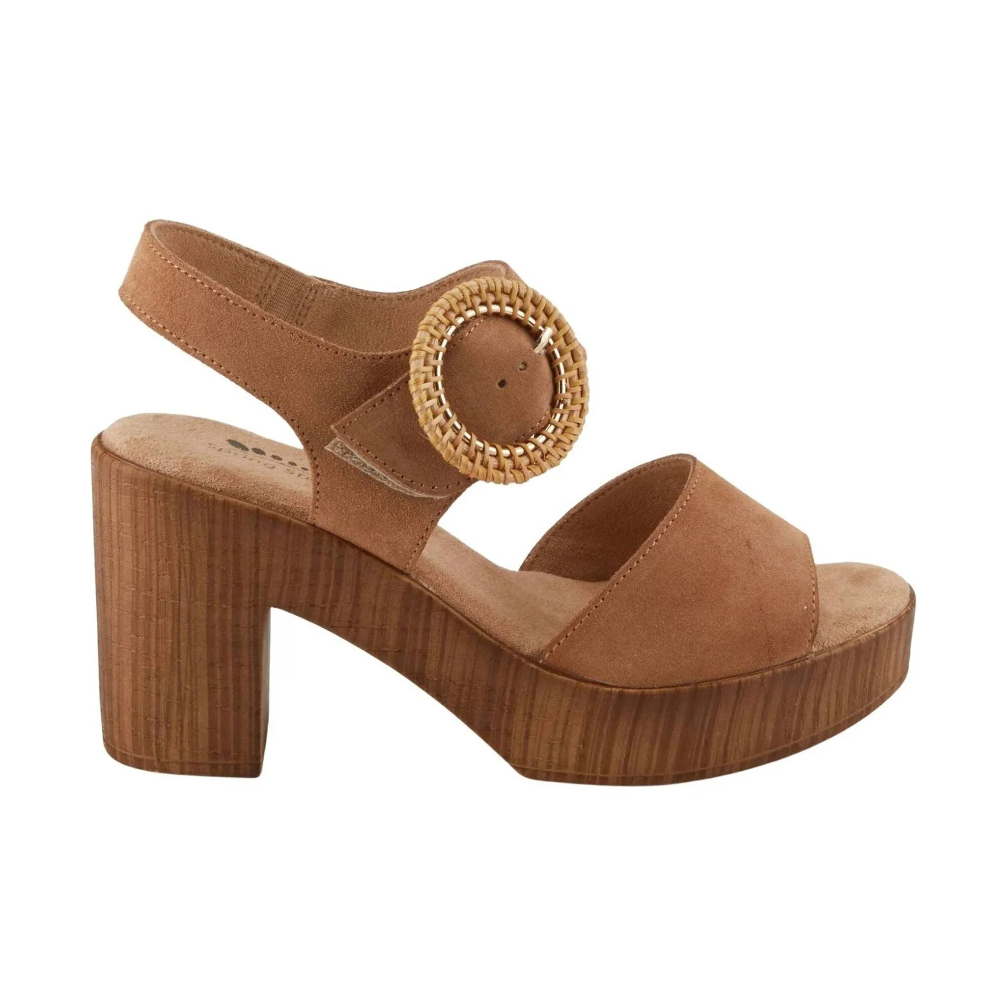 Spring Step Women's Gamona Sandals - Tan Suede