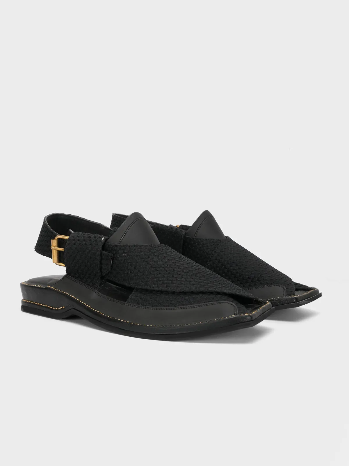 TMens "KIPP" Designer Leather Peshawari Sandals