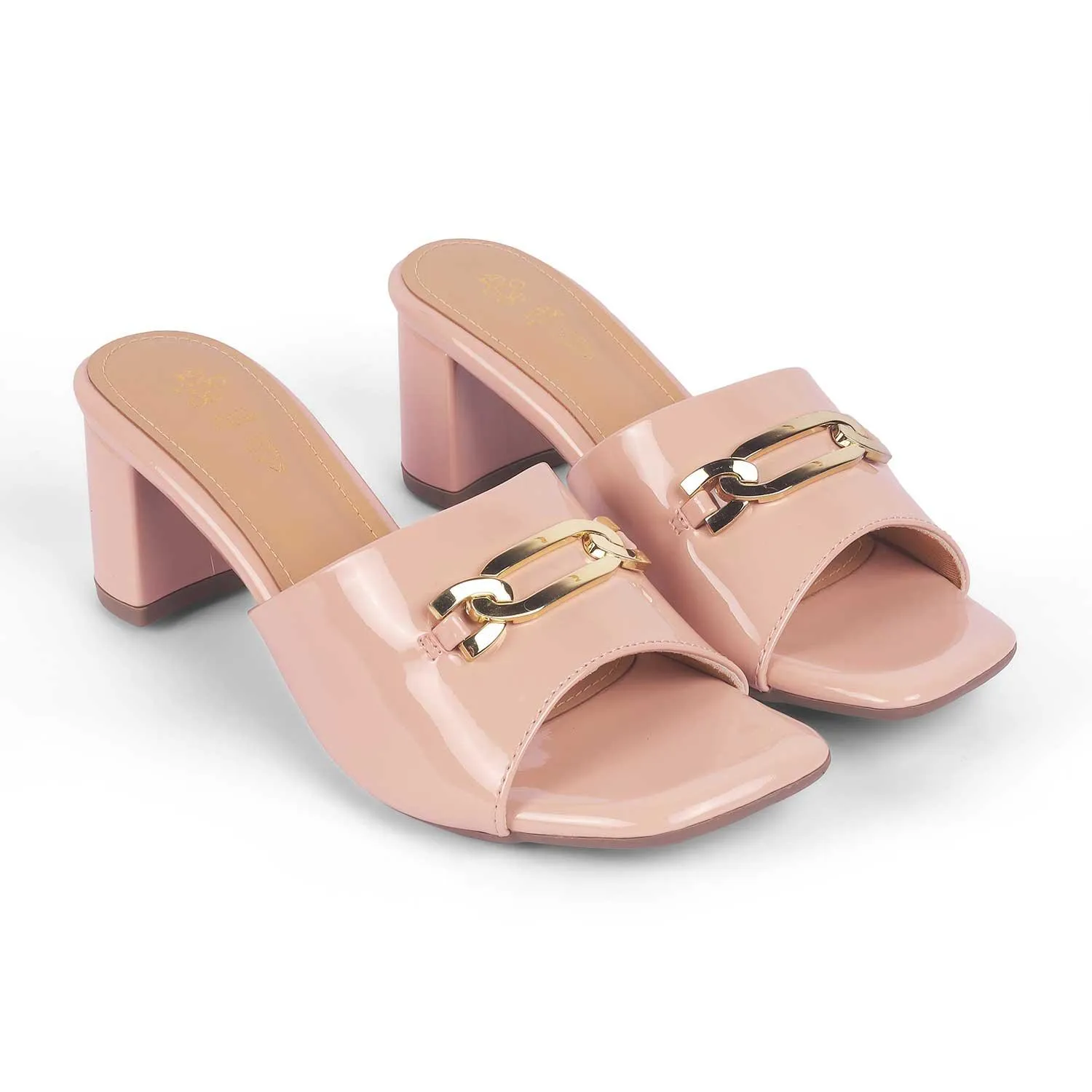 Tresmode Adare Pink Women's Dress Block Heel Sandals