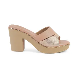 Tresmode Rosy Pink Women's Dress Block Heel Sandals