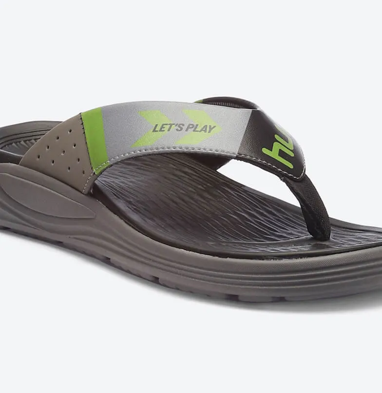 Turq Comfort Men Black/Green Flip-Flops