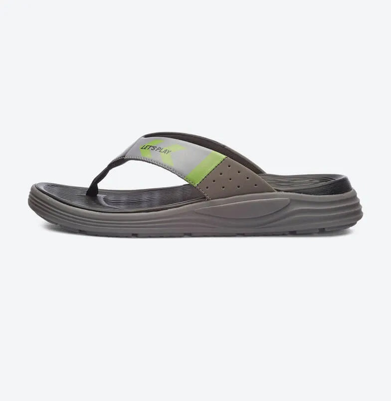 Turq Comfort Men Black/Green Flip-Flops