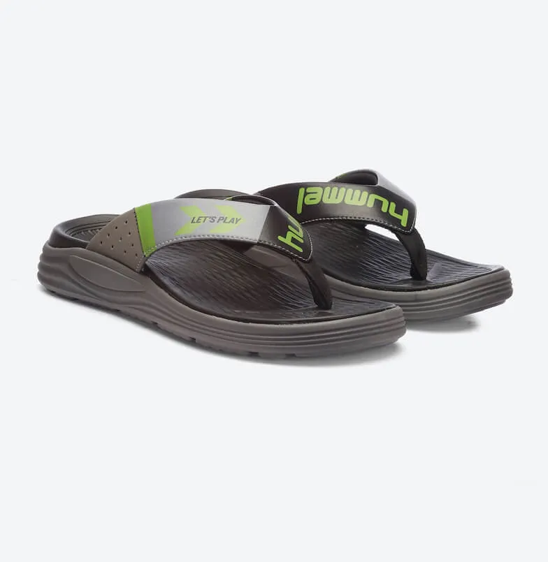 Turq Comfort Men Black/Green Flip-Flops