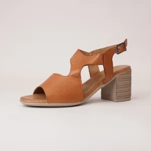 Waltzin Tan Leather Heels